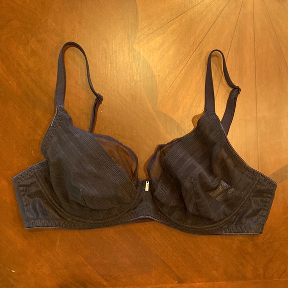 Freya Cameo High Apex Plunge Underwire Bra in Black US 30DD - Picture 2 of 4